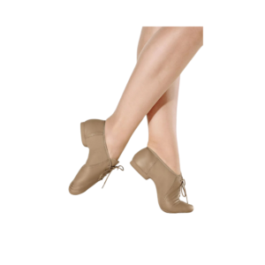 Sapato de Jazz em Couro e Stretch